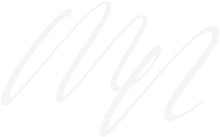 Marti Napolitano Interiors reversed logo with transparent background.